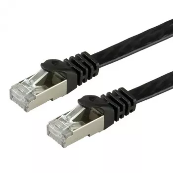 VALUE - Καλώδιο Patch - RJ-45 (M) σε RJ-45 (M) - 5 m - FTP - CAT 6a - Χωρίς αλογόνα, Χυτό, Λεπτό σύρμα, Επίπεδο - Μαύρο (21.99.0835)