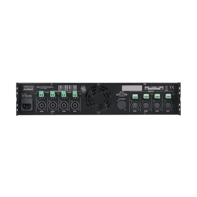 Ενισχυτής ήχου AUDAC SMQ350 Class D 0.05% THD 95 dB SNR