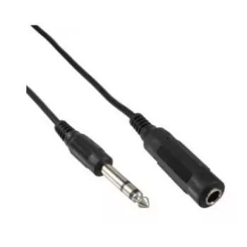 Microconnect AUDNU5 Καλώδιο ήχου 5 m 6,35 mm Μαύρο