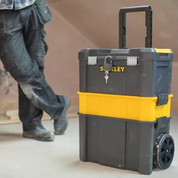 Stanley Essential Tool Σκληρή θήκη εργαλείων πλαστική γκρι, κίτρινο