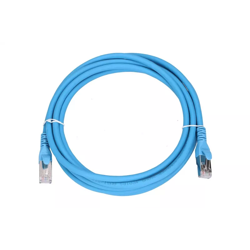 Καλώδιο δικτύου Extralink LAN Καλώδιο patch Cat.6A RJ-45 Cat6a 3m Μπλε