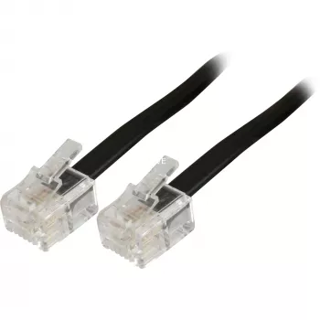 Modular τηλεφωνικό καλώδιο Goobay 50317 RJ-11 RJ-11 3 m μαύρο