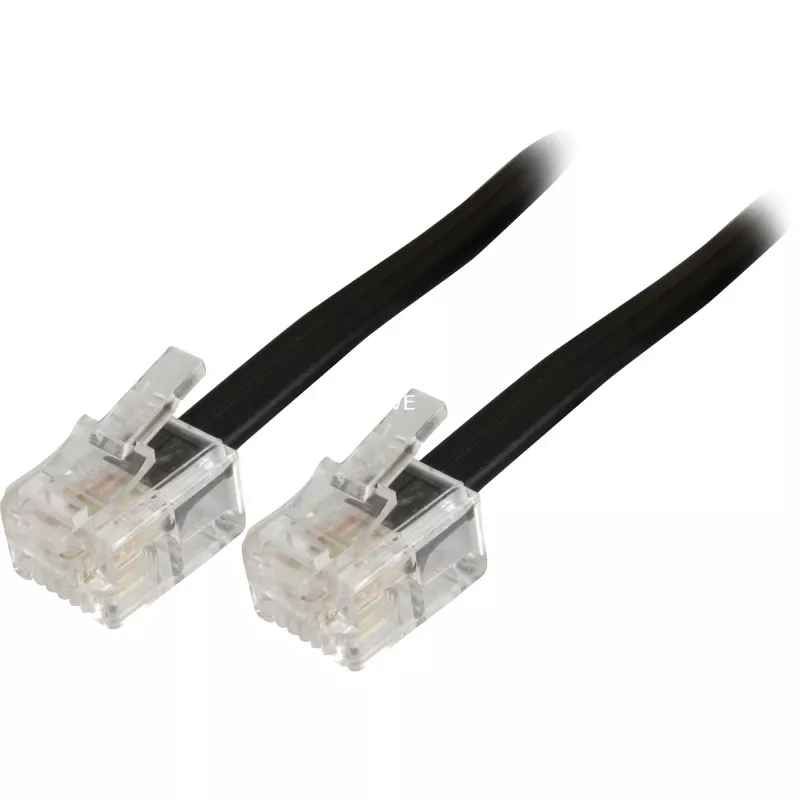 Modular τηλεφωνικό καλώδιο Goobay 50317 RJ-11 RJ-11 3 m μαύρο
