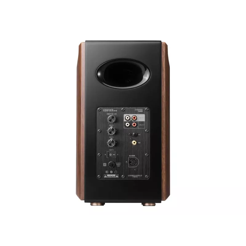 Ηχείο Edifier S2000MKIII 2.0, 130 W RMS, ενσύρματο & ασύρματο, μαύρο/ξύλο