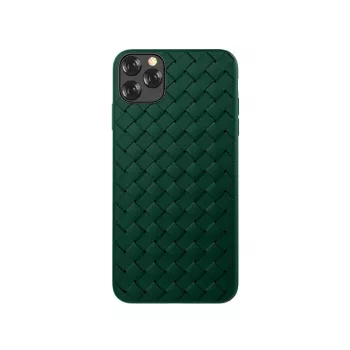 Προστατευτική θήκη Devia για iPhone 11 Pro Max με υφασμάτινο σχέδιο, πράσινο