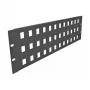 Panel Keystone DeLOCK 19 ιντσών Keystone Patch Panel 48 Port 3U μαύρο