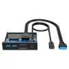 Graugear USB-HUB+Αναγνώστης καρτών Multi Front Panel, Type-C USB retail (G-MP01CR)