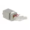Delock 86404 Keystone-Module RJ45 Secure Cat.6 σε LSA, Λευκό