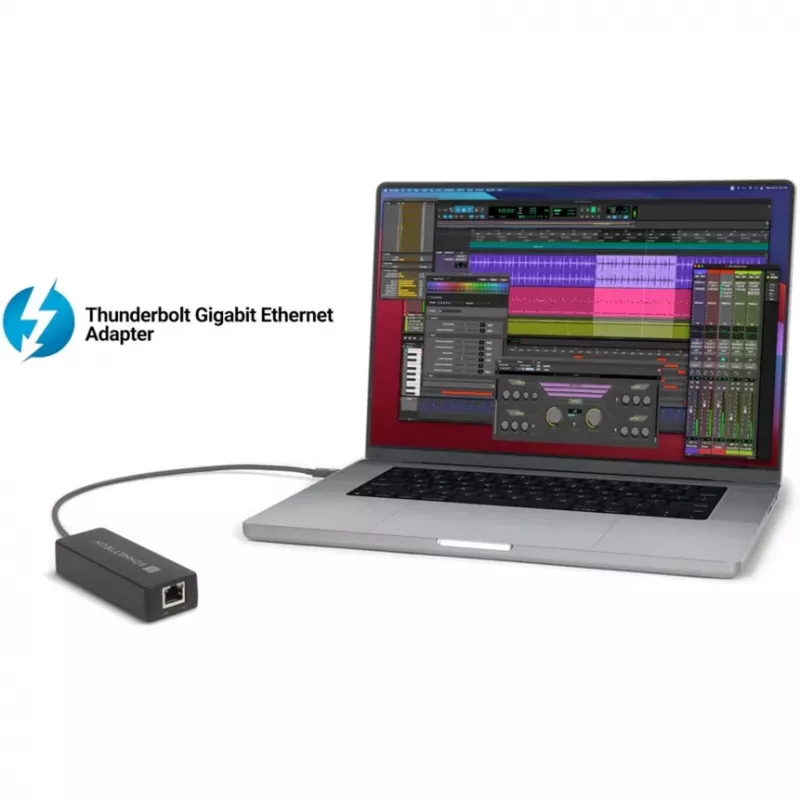 Sonnet Thunderbolt AVB Προσαρμογέας Gigabit Ethernet για Mac, Μαύρο