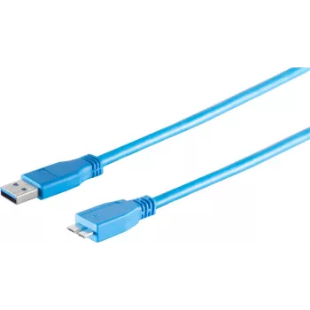 Καλώδιο USB ShiverPeaks BS77190 0,5 m USB 3.2 Gen 1 Micro-USB B μπλε
