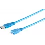 Καλώδιο USB ShiverPeaks BS77190 0,5 m USB 3.2 Gen 1 Micro-USB B μπλε