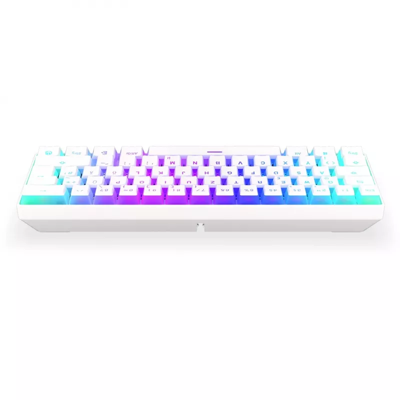 Thock Compact Wireless Pudding Onyx White, gaming πληκτρολόγιο λευκό, DE-Layout, Kailh Box Red
