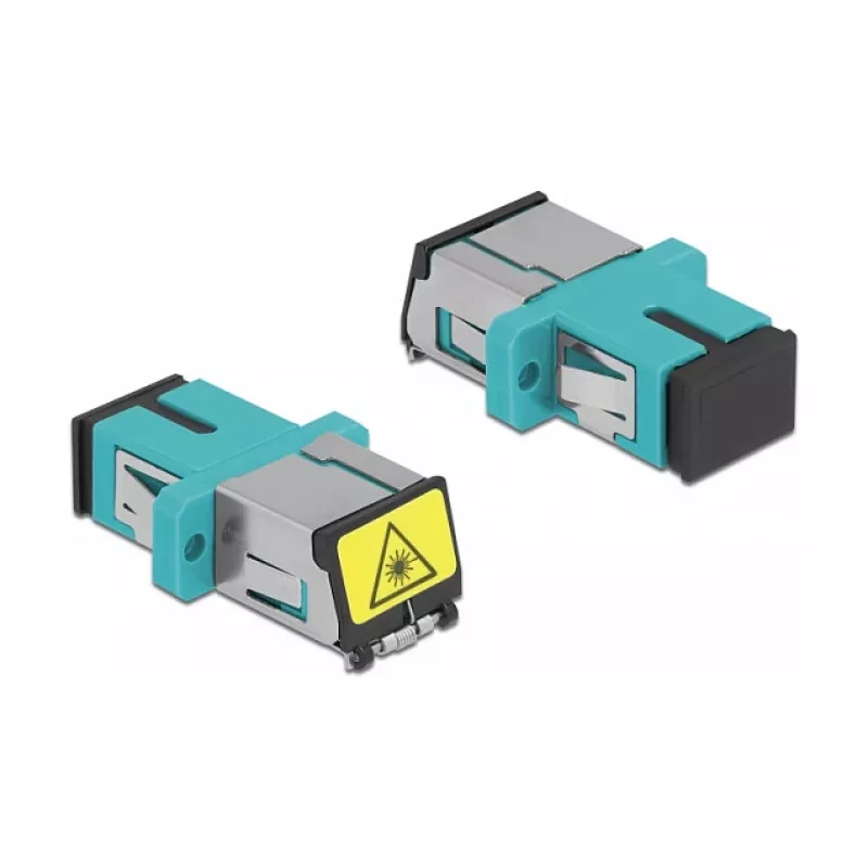 Ζεύξη οπτικής ίνας DeLOCK 86890 SC Simplex υποδοχή σε SC Simplex υποδοχή Multimode Aqua