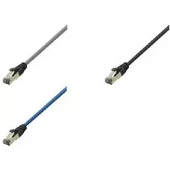 LogiLink CQ8042S Καλώδιο δικτύου RJ45, Patch καλώδιο CAT 8.1 S/FTP 1,50 m ανοιχτό γκρι χωρίς αλογόνα 1 τεμ.