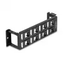 Patch panel DeLOCK 86517 μαύρο μέταλλο πλαστικό τοίχου