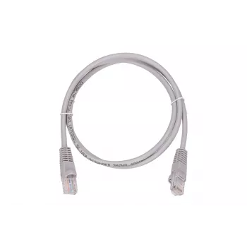 Καλώδιο Patch LAN Extralink Cat5e UTP 1 m, RJ-45 σε RJ-45, γκρι