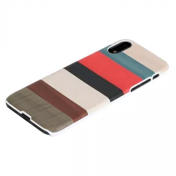 Θήκη smartphone man and wood για iPhone XR — προστατευτική θήκη κοραλί λευκή