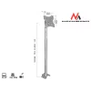 Maclean MC-504A S Ρυθμιζόμενη βάση οροφής 23-42 30kg