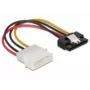 Καλώδιο SATA HDD DeLOCK 60120 4 ακίδων βύσμα αρσενικό με μεταλλικό κλιπ ευθύ 0,12 m