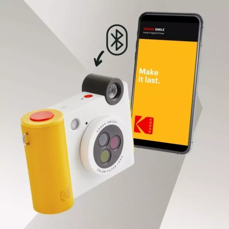 Kodak SMILE+ Άμεση φωτογραφική μηχανή, 2x3 ίντσες, Λευκό