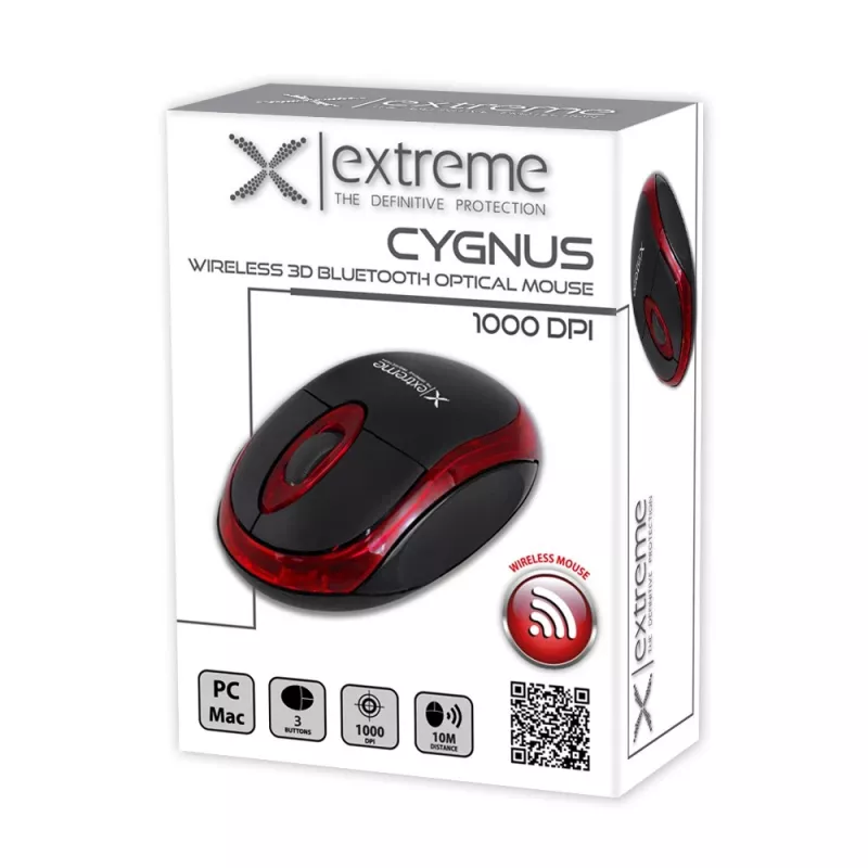 Ασύρματο οπτικό ποντίκι Bluetooth 3D Cyngus κόκκινο