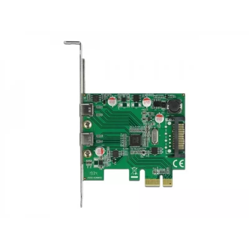 DeLOCK Κάρτα PCI Express x1 σε 2 x υποδοχή USB Type-C™
