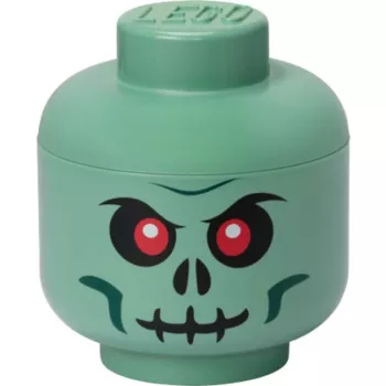 Κουτί αποθήκευσης Room Copenhagen LEGO κεφάλι Skeleton μικρό, πράσινο/μαύρο