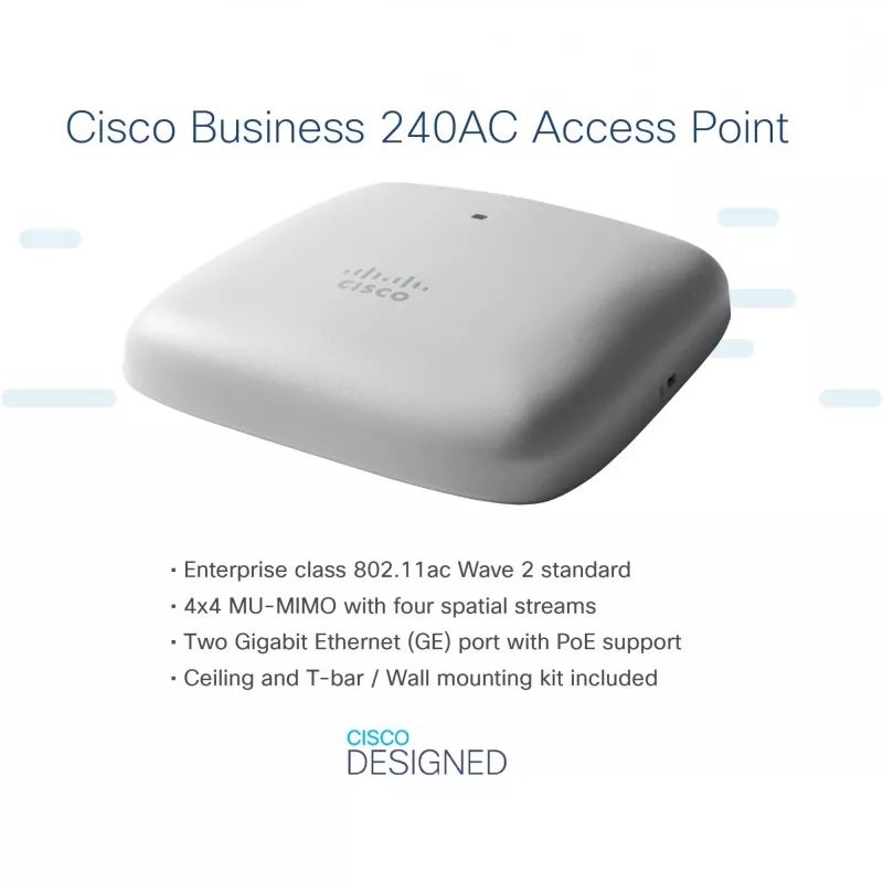 Business 240AC - Access Point - Wi-Fi 5 - 2,4 GHz, 5 GHz (συσκευασία 3 τεμ.)
