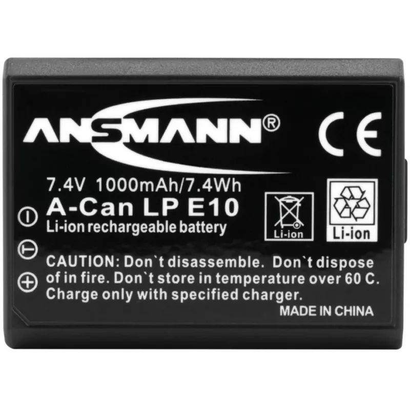 Μπαταρία Ansmann A-Can LP E10 Lithium-Ion 1000 mAh