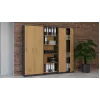 Topeshop OLIV 2D ANT/ART KPL βιβλιοθήκη