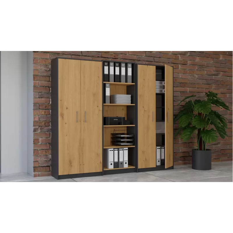 Topeshop OLIV 2D ANT/ART KPL βιβλιοθήκη
