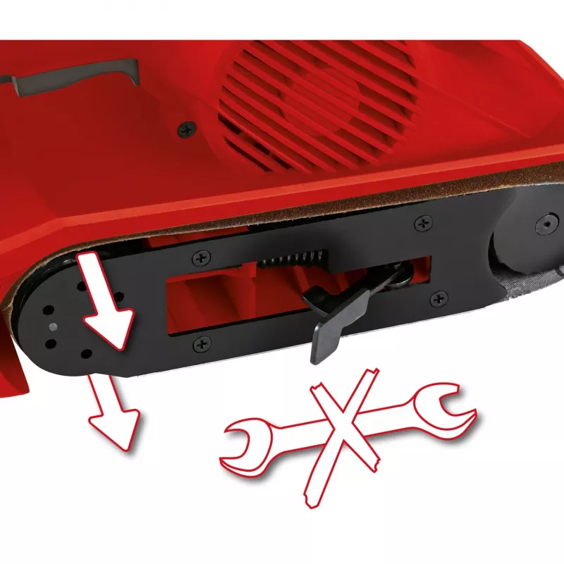 Τριβείο ιμάντα TC-BS 8038 (κόκκινο/μαύρο, 800 Watt)