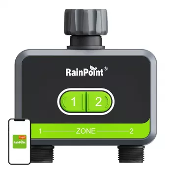 Έλεγχος ποτίσματος RainPoint HTV210B 2 ζωνών με έλεγχο εφαρμογής (μοντέλο HTV210B)