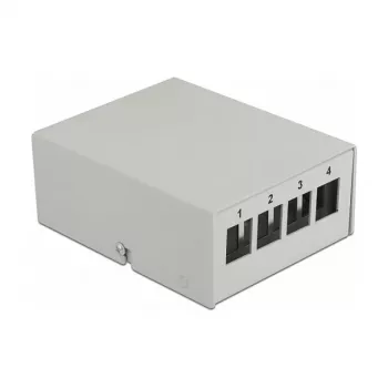 Patch Panel Keystone DeLOCK 43407 4 Port γκρι