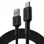 Καλώδιο USB Green Cell KABGC19 USB 2.0 2m USB A USB C Μαύρο