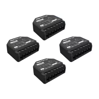 Shelly 2PM Gen3 ελεγκτής WLAN-Bluetooth – σετ 4 τεμ., διπλού καναλιού μετρητής ισχύος