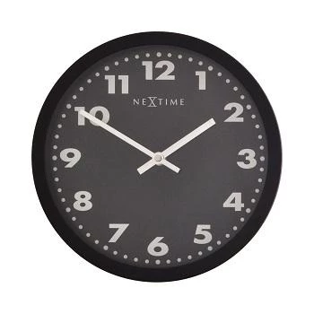 NeXtime Ρολόι 2906ma Mercure, Ø 25 cm, Επιτοίχιο, Μαύρο