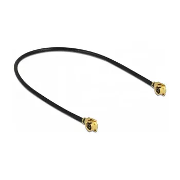 Delock 89607 καλώδιο κεραίας, MHF σε MHF, 10 cm, μαύρο