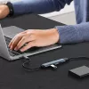 USB hub QOLTEC 53792, USB-C 3.1 σε 4 θύρες (USB 3.0 x1, USB 2.0 x3)