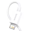Baseus CALYS-A02 Καλώδιο κινητού Λευκό 1 m USB A Lightning