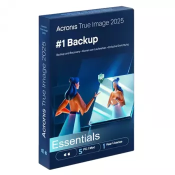 Acronis True Image Essentials – 5 PC/Mac, 1 έτος