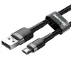 Baseus Cafule Καλώδιο Micro-USB 2.4A 1m (γκρι/μαύρο)