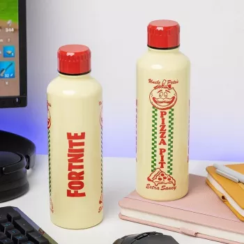 Αθλητικό παγούρι Paladone Fortnite Metal PP14736FO 500 ml, μεταλλικό φινίρισμα, βιδωτό καπάκι