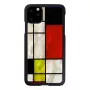 Θήκη smartphone iKins για iPhone 11 Pro Max – Mondrian μαύρο προστατευτική θήκη