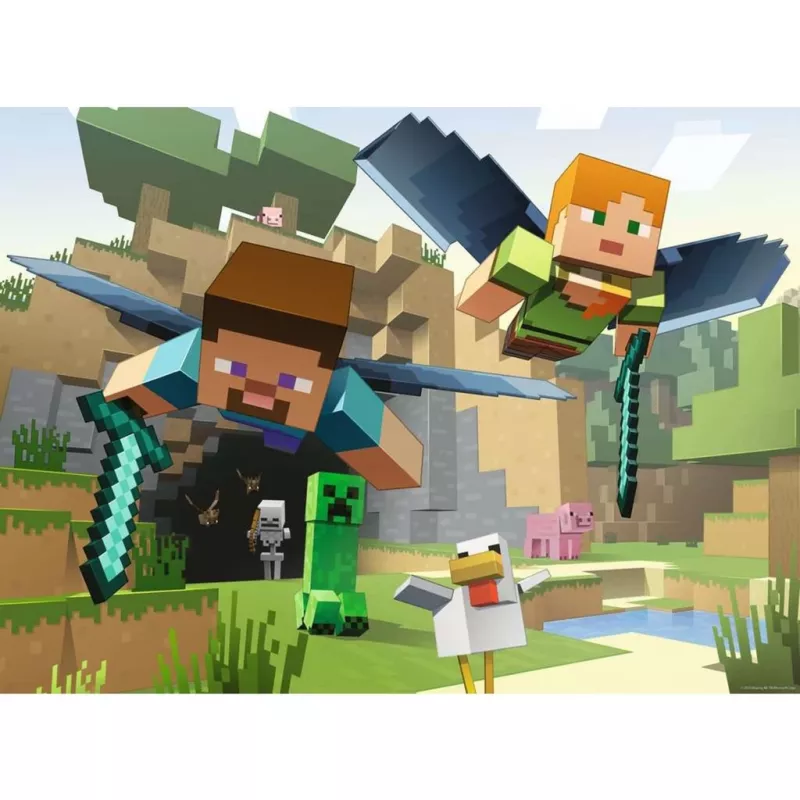 Ravensburger Minecraft Animal Adventures παζλ – 200 τεμ., ορθογώνιο