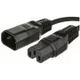 Microconnect PE011410 Καλώδιο τροφοδοσίας μαύρο 1 m υποδοχή C14 υποδοχή C15