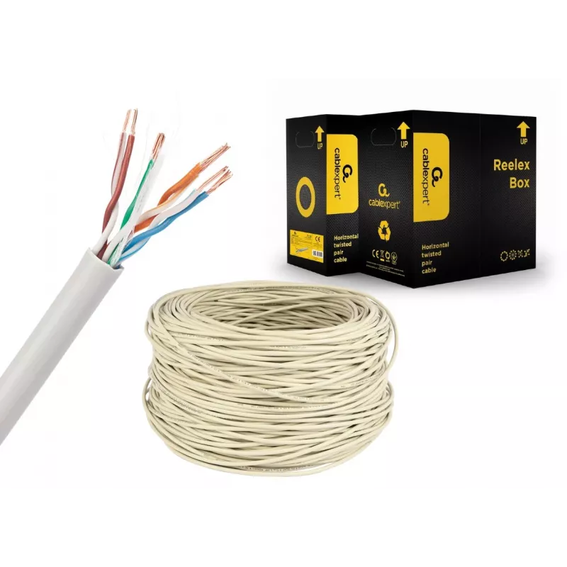 Gembird UPC-5004E-L Καλώδιο δικτύου Γκρι 304,8 m Cat5e