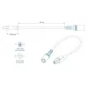 Καλώδιο Ρεύματος TELTONIKA PR2PD01B, 0,1 m, 4-πολικό, μαύρο