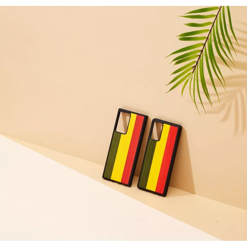 Θήκη smartphone man and wood Galaxy Note 20 reggae μαύρο