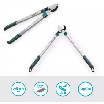 Gardena Ψαλίδι κλαδέματος EasyCut L γκρι/τυρκουάζ 50cm (12031-88)